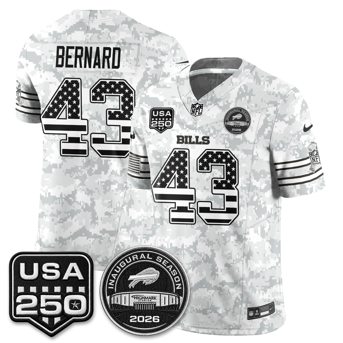 BUF 2026 Salute to Service Edition Vapor Jersey - Stitched