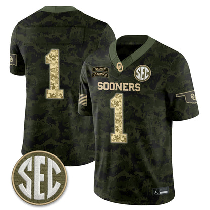OU 2026 Salute to Service Vapor Jersey - Stitched