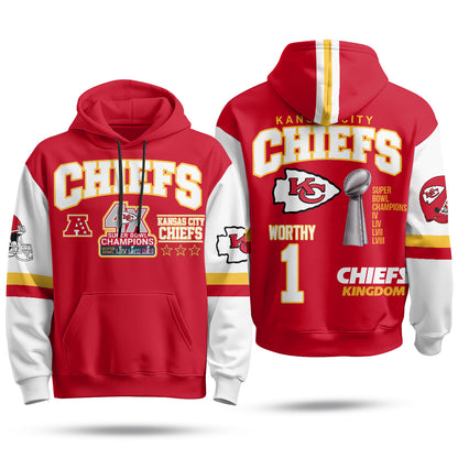 KC 4X Champs Gold Edition Fleece Hoodie - Printed