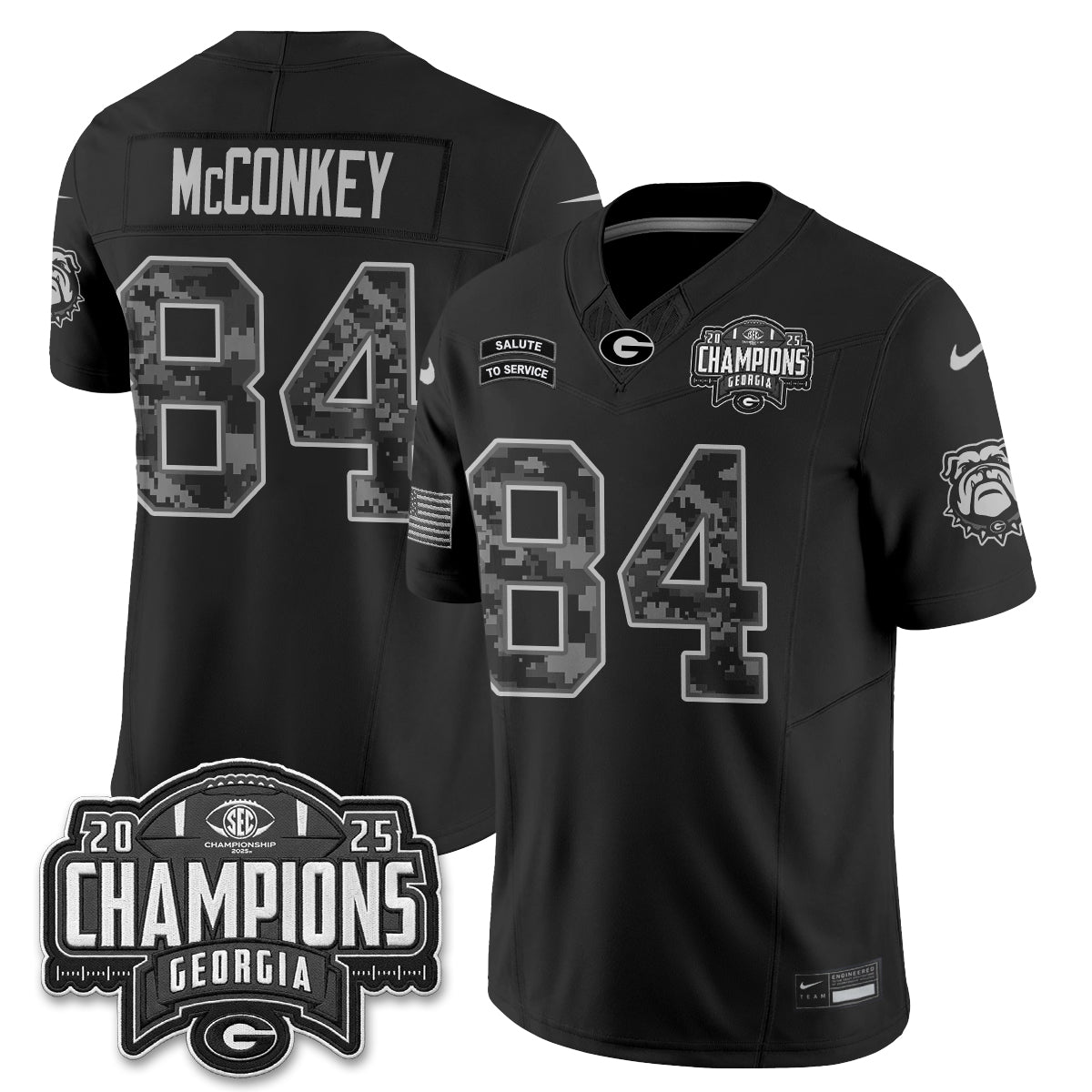 UGA 2026 Salute to Service Vapor Jersey - Stitched