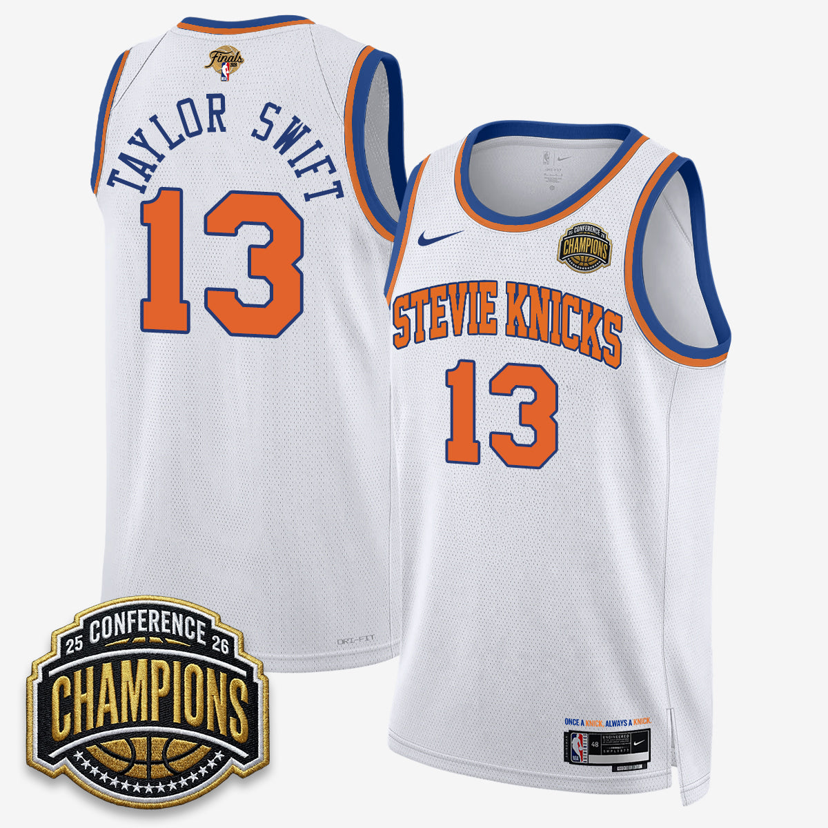 New York Knicks 2026 Finals TS Jersey- Stitched