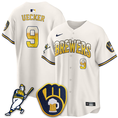 Milwaukee Brewers "Pitcher & Pint" Edition Vapor Limited Jersey - Stitched