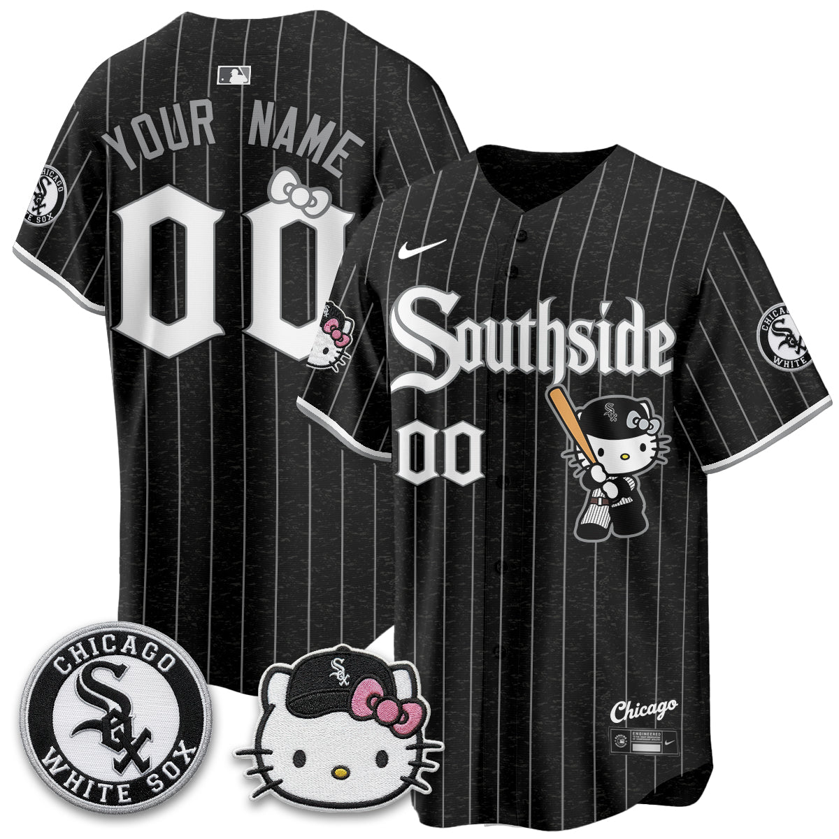 Chicago White Sox x Meow KT Vapor Custom Jersey - Stitched