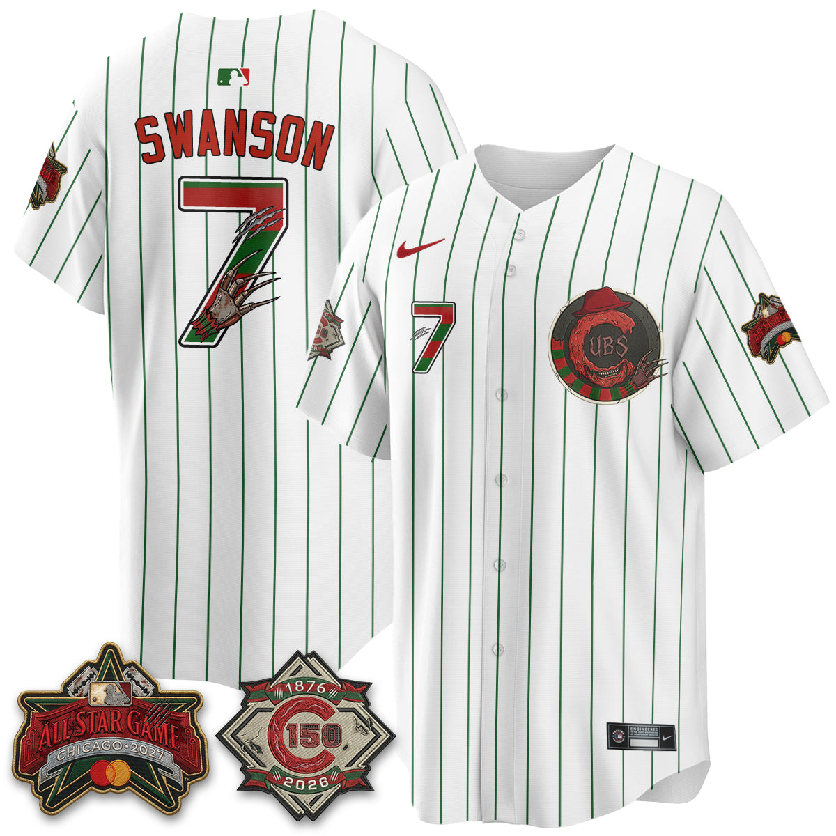 CHC A Nightmare on Wrigley Field Edition Vapor Jersey - Stitched