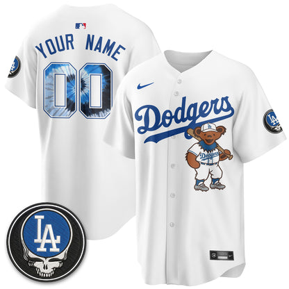 Los Angeles Dodgers x Grateful Dead Edition Vapor Custom Jersey - Stitched