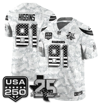 Houston Texans 2026 Salute to Service Edition Vapor Jersey - Stitched