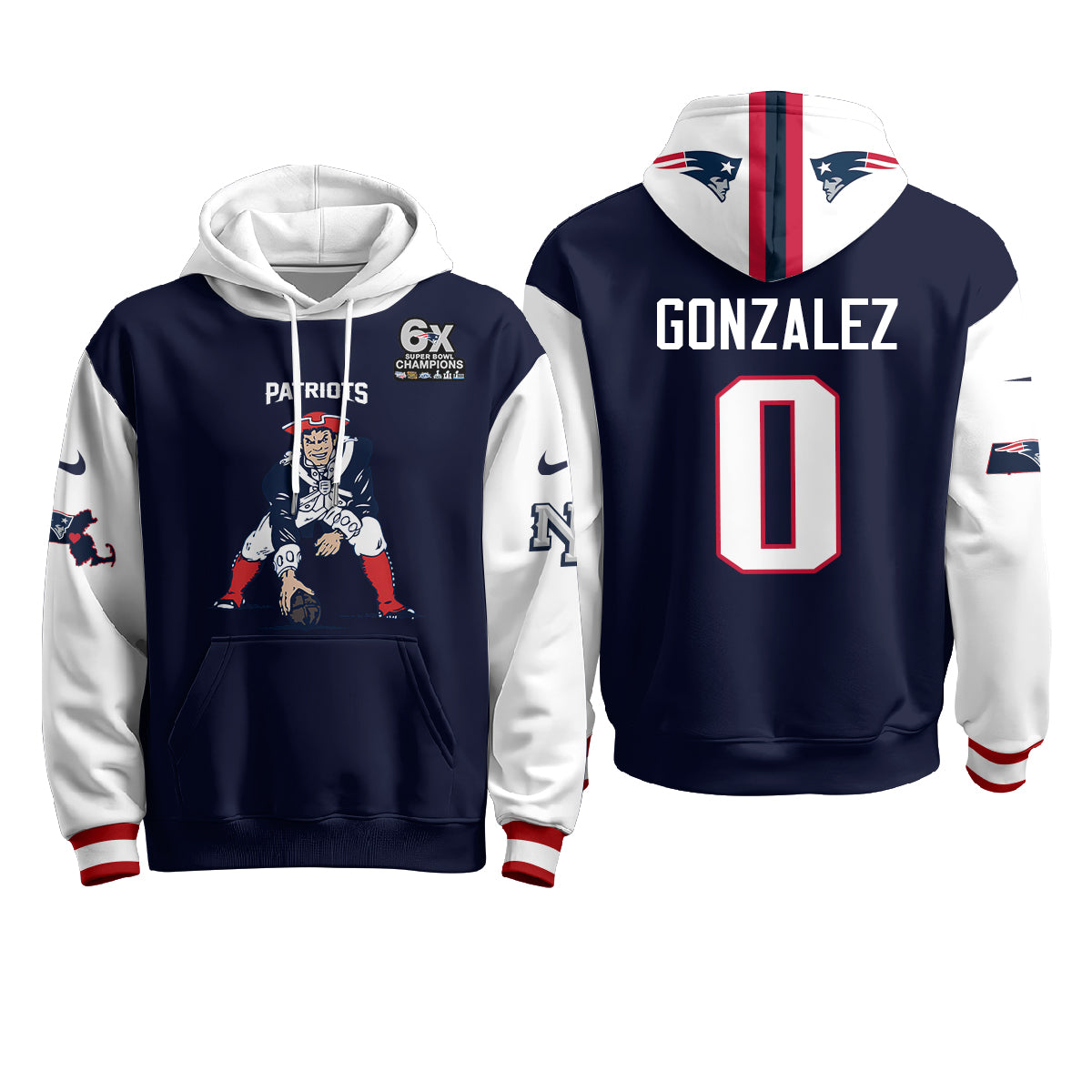 NE Minuteman Edition Fleece Hoodie - Printed
