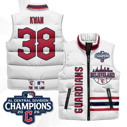 CLE Believeland Puffer Vest - Printed