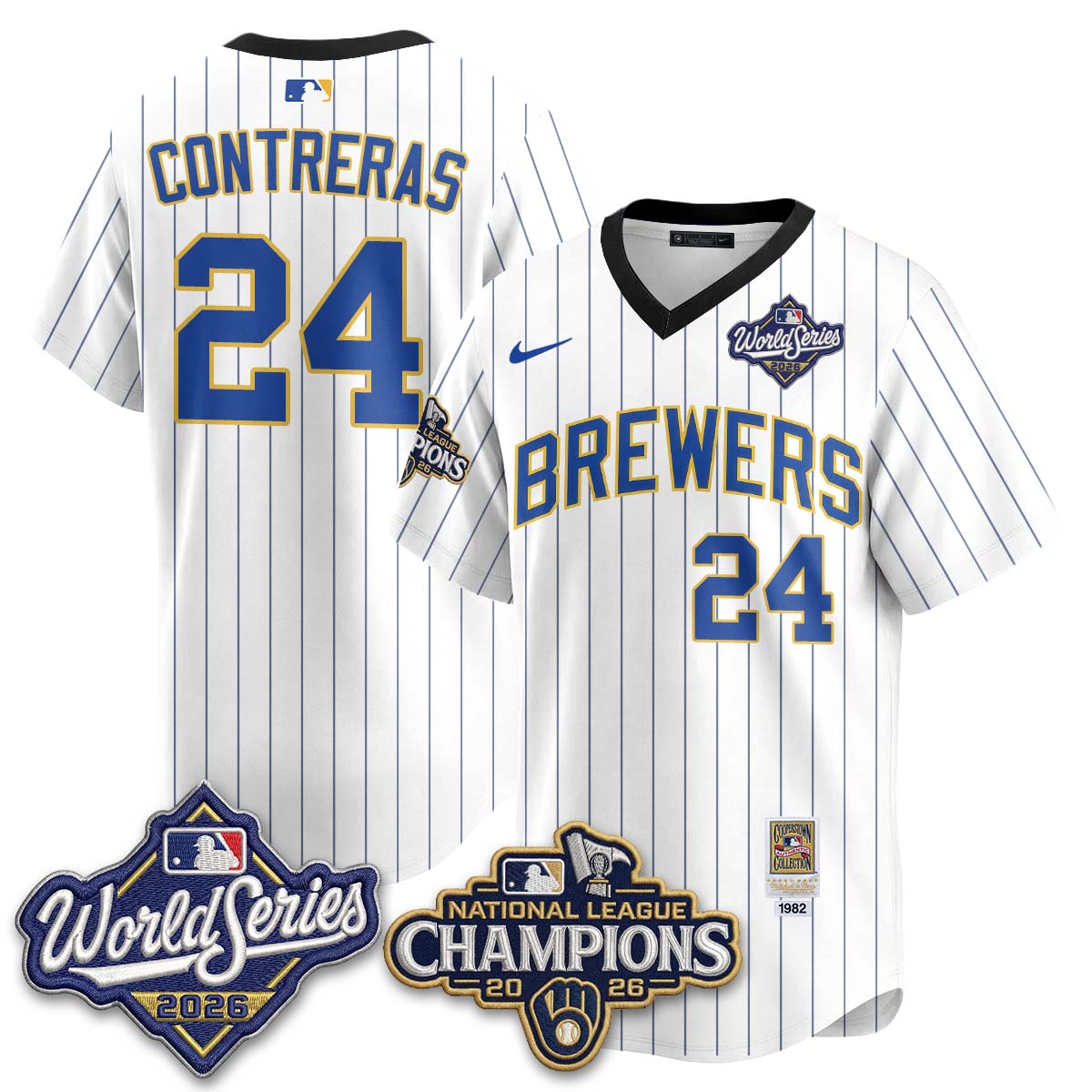 MIL 2026 NL Champions Throwback Jersey - Stitched