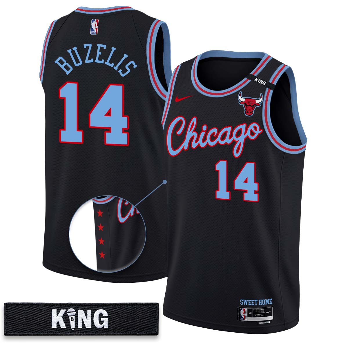 Chicago Bulls 10 Years Anniversary Vapor Jersey - Stitched