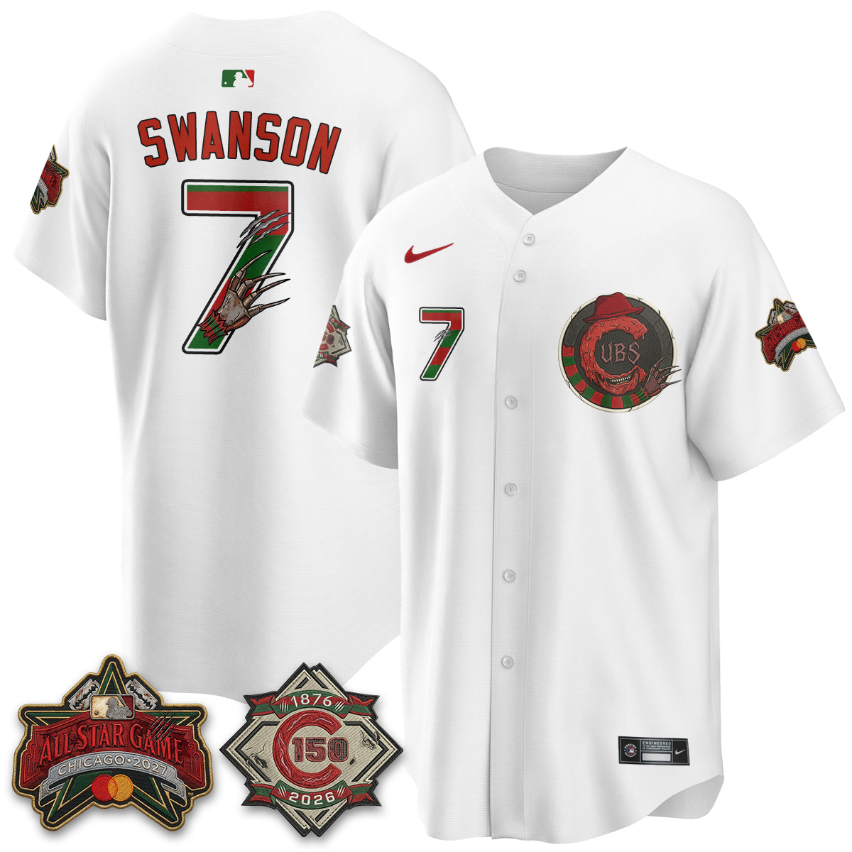 CHC A Nightmare on Wrigley Field Edition Vapor Jersey - Stitched