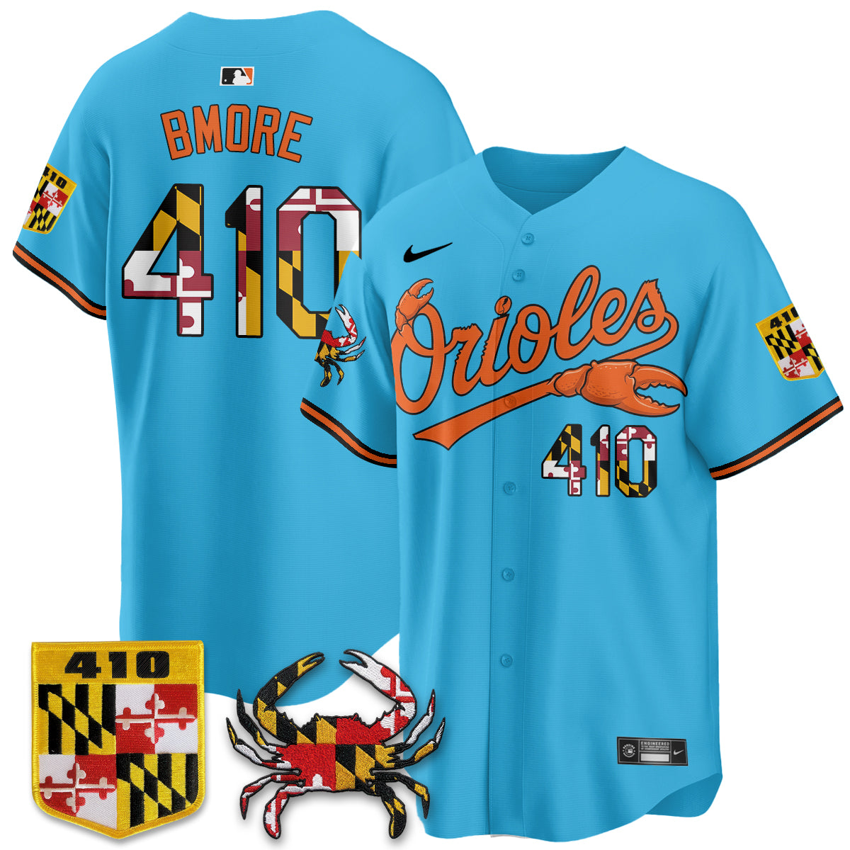 BAL Crab x Maryland Vapor Limited Jersey - Stitched