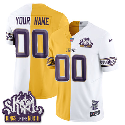 MIN 2026 Rivalries Split V2 Vapor Custom Jersey - Stitched