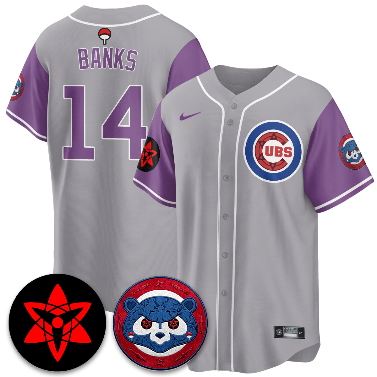Chicago Cubs Uchiha Sasuke Vapor Limited Jersey - Stitched