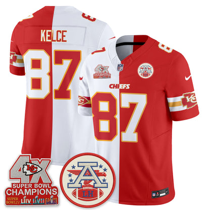 Kansas City Chiefs Split Edition Vapor Jersey - Stitched