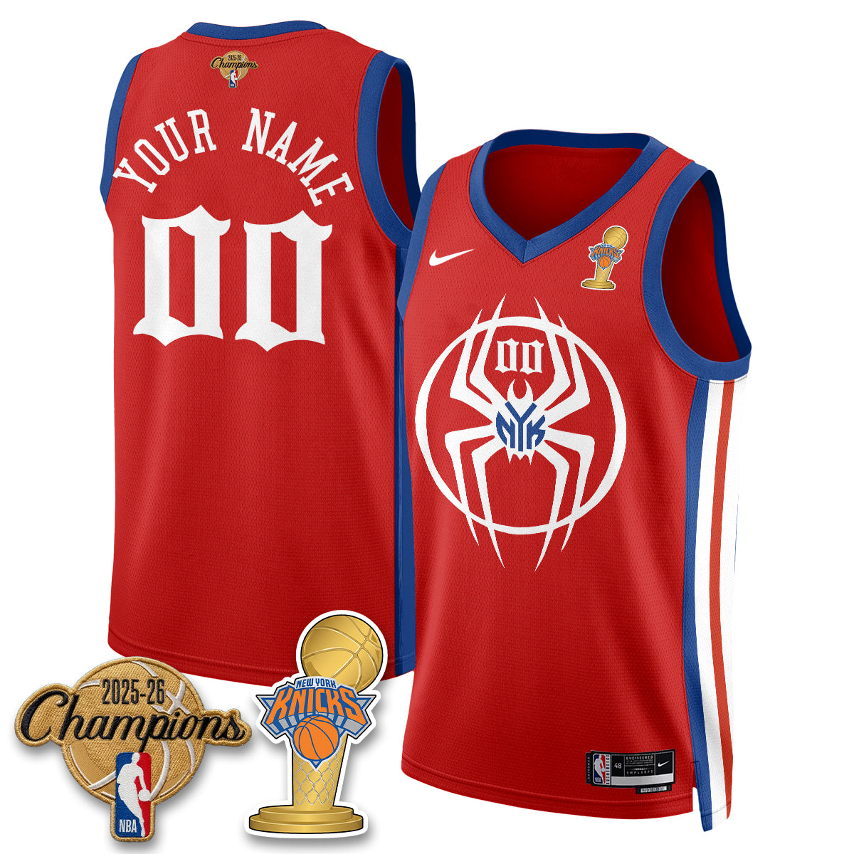 New York Knicks 2026 Champions Brand New Day Vapor Custom Jersey - Stitched