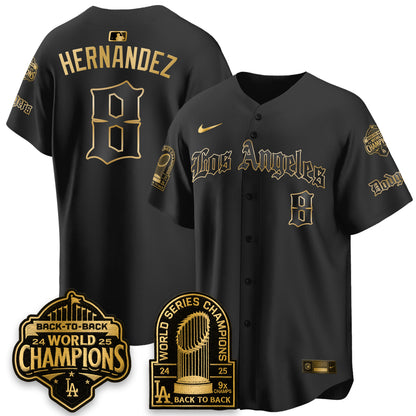 LAD WS Champions Back 2 Back Patch Vapor Premier Limited Gothic Edition Jersey - All Stitched