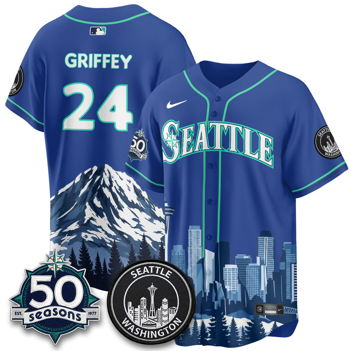 Seattle Mariners City Edition Vapor Jersey - Printed