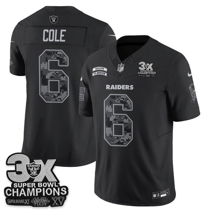 Las Vegas Raiders 2026 Salute to Service V2 Vapor Jersey - Stitched
