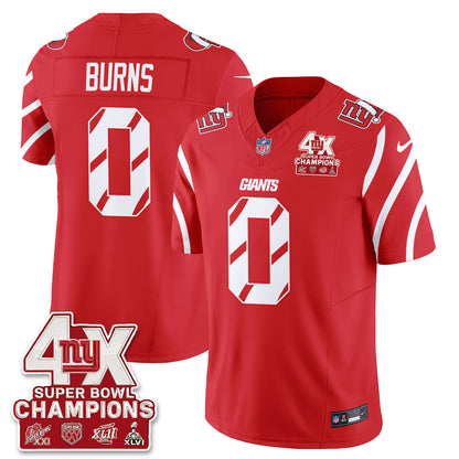 NYG  Xmas Edition Vapor Jersey - Stitched