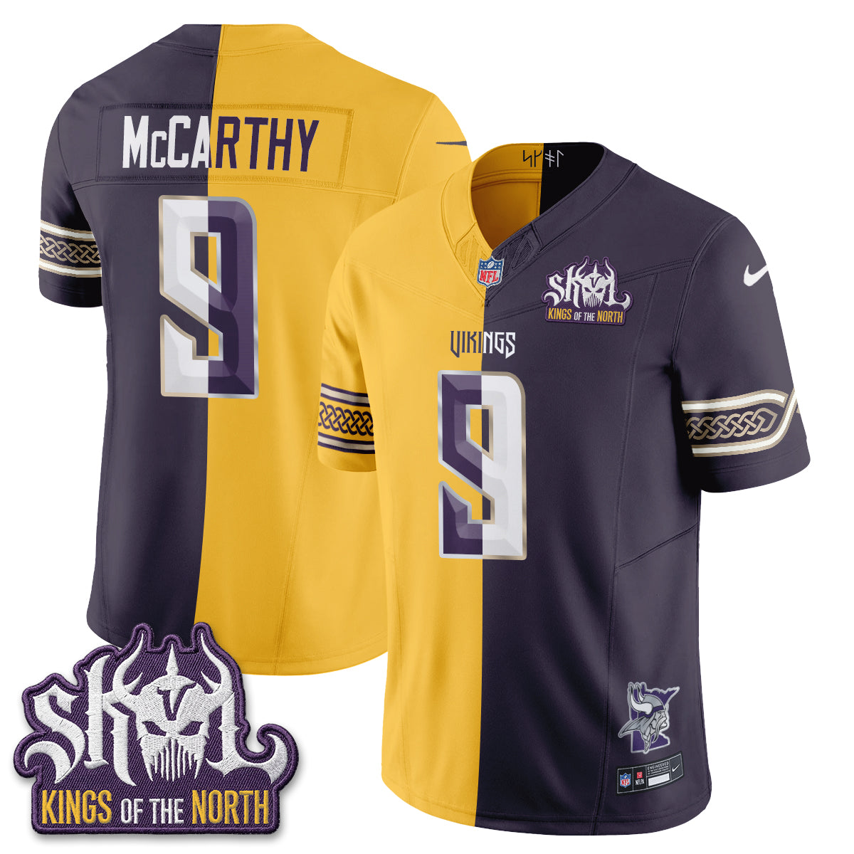 MIN 2026 Rivalries Split V2 Vapor Jersey - Stitched