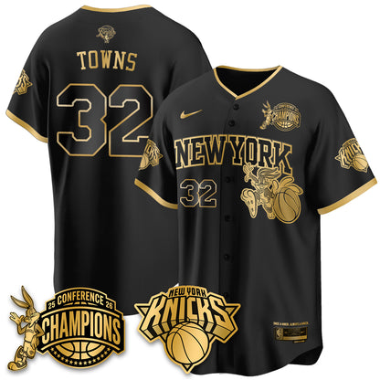 New York Knicks 2026 NBA Finals x Bunny Vapor Jersey V2- Stitched