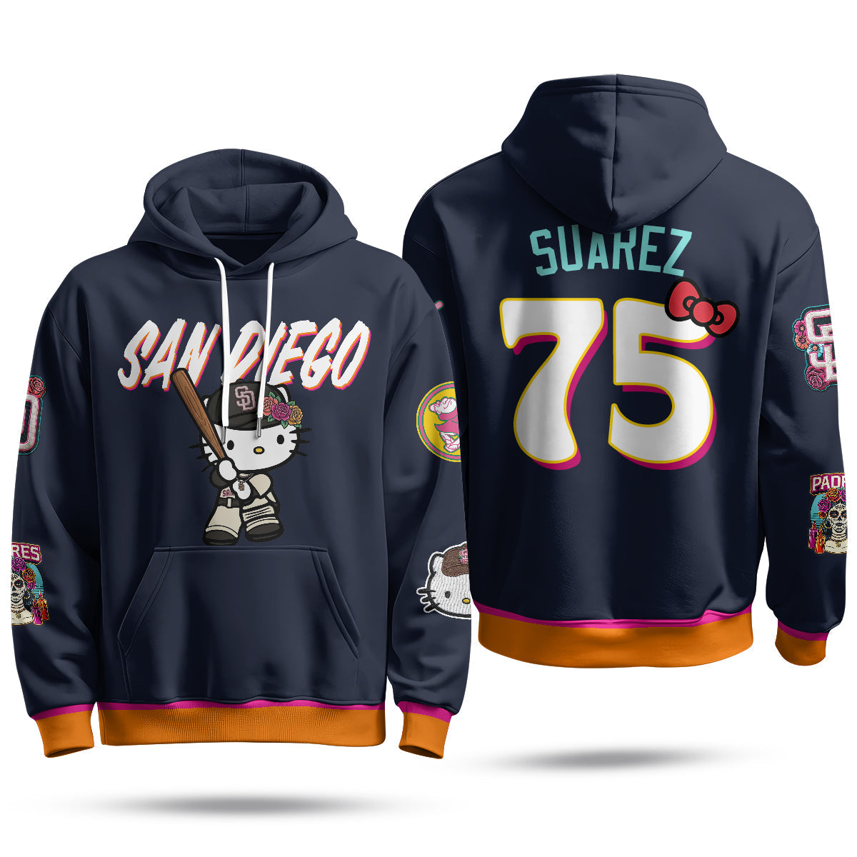 SD x Meow KT Fleece Hoodie - Printed