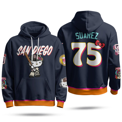 SD x Meow KT Fleece Hoodie - Printed