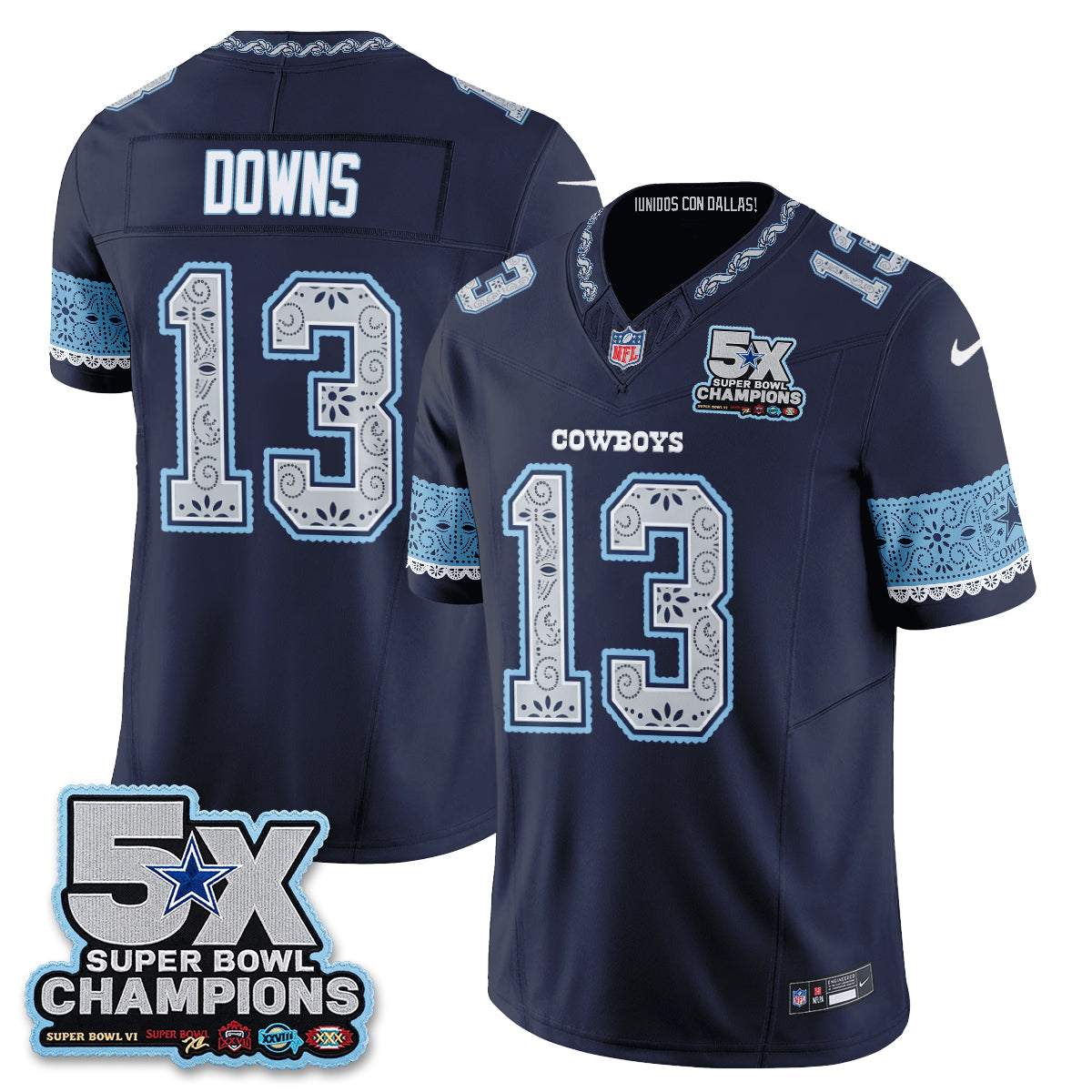 Dallas Cowboys 2026 Hispanic Month Edition Vapor Jersey - Stitched