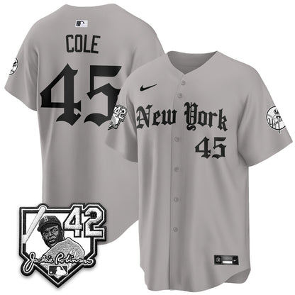 NYY 2026 Jackie Robinson Day Gothic Vapor Limited Jersey - All Stitched