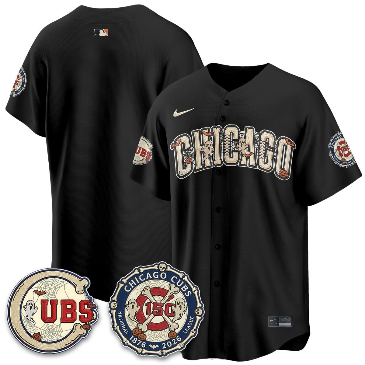 Chicago Cubs Halloween 2026 Vapor Limited Jersey - Stitched