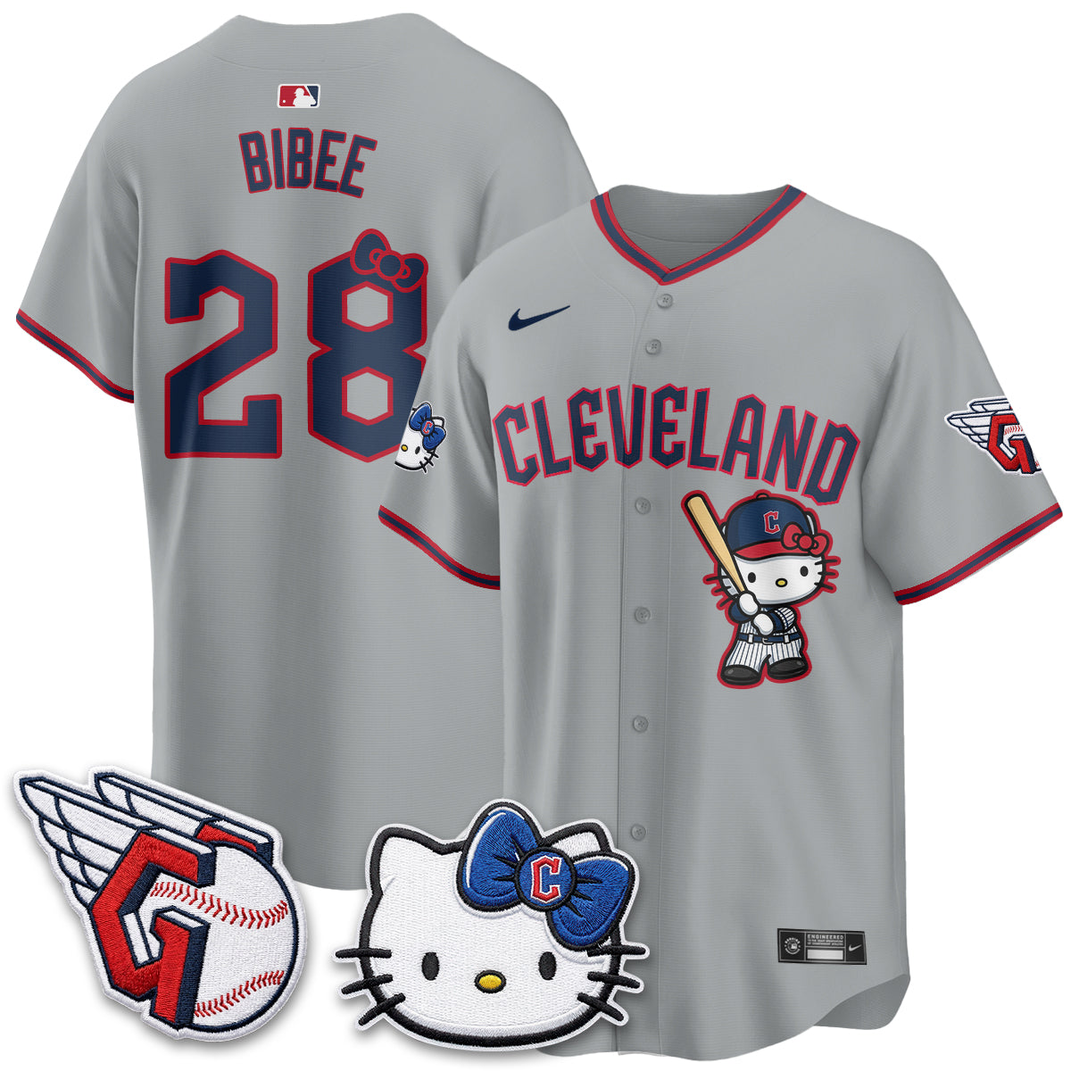 Cleveland Guardians x Meow KT Vapor Jersey - Stitched