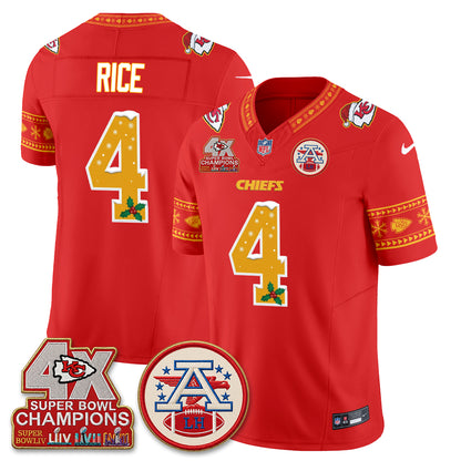 KC Xmas Edition Vapor Jersey - Stitched