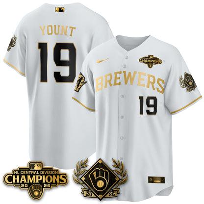 Milwaukee Brewers 2026 NL Division Champs Vapor Jersey - Stitched