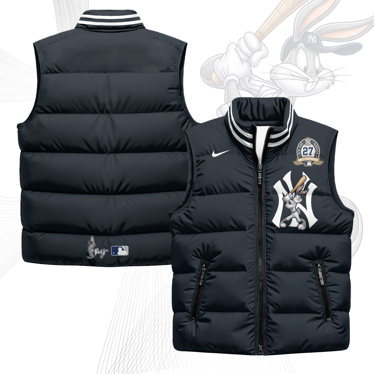 New York Yankees Edition Unisex Puffer Vest - Printed