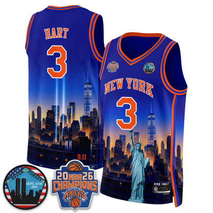 NYK Skyline Never Forget 9/11 Edition Vapor Jersey - Printed