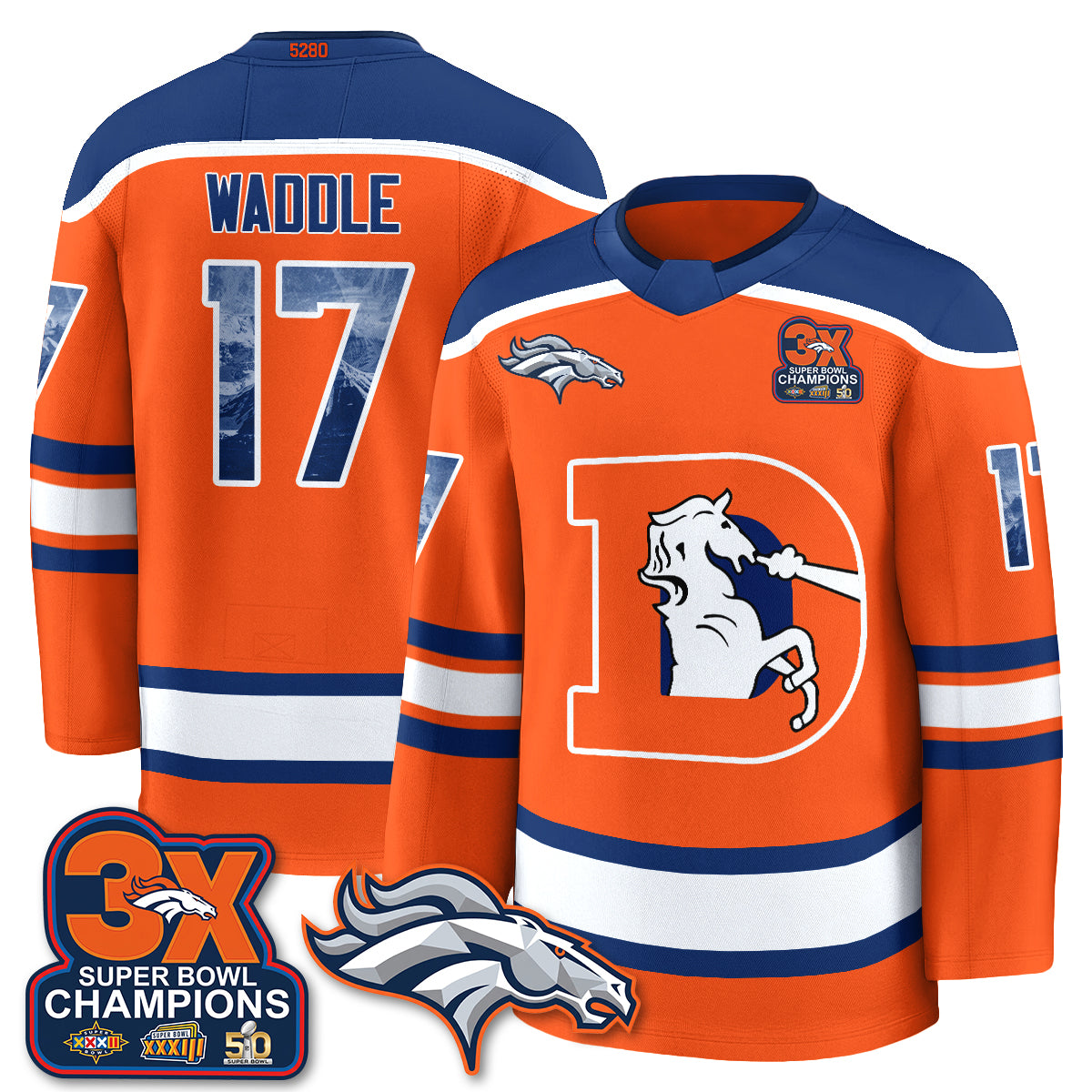 DEN Fan Gear Edition Hockey Jersey - Stitched