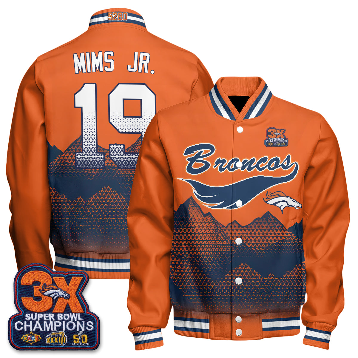 DEN Fangear Edition Baseball Jacket - Printed