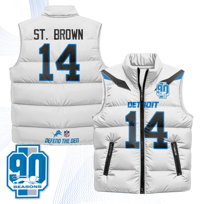 DET Xmas 2026 Rivalries Puffer Vest - Printed