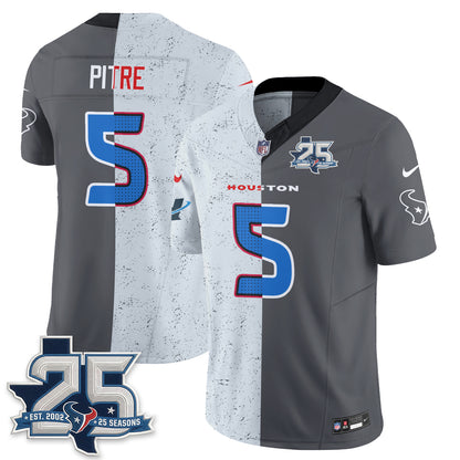 HOU Fan Gear Split Vapor Jersey - Stitched