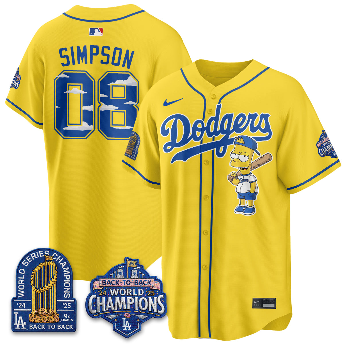 Los Angeles Dodgers x The Yellow Family Edition Vapor Jersey - Printed
