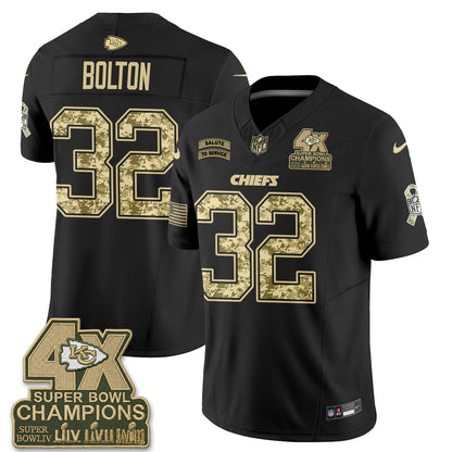 Kansas City Chiefs 2026 Salute to Service Vapor Jersey V2- Stitched