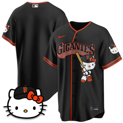 San Francisco Giants x Meow KT Vapor Jersey - Stitched