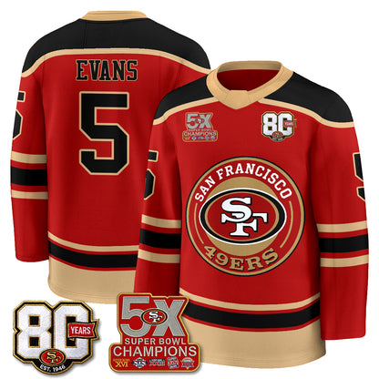 SF 4X Champs Hockey Jersey - Stitched