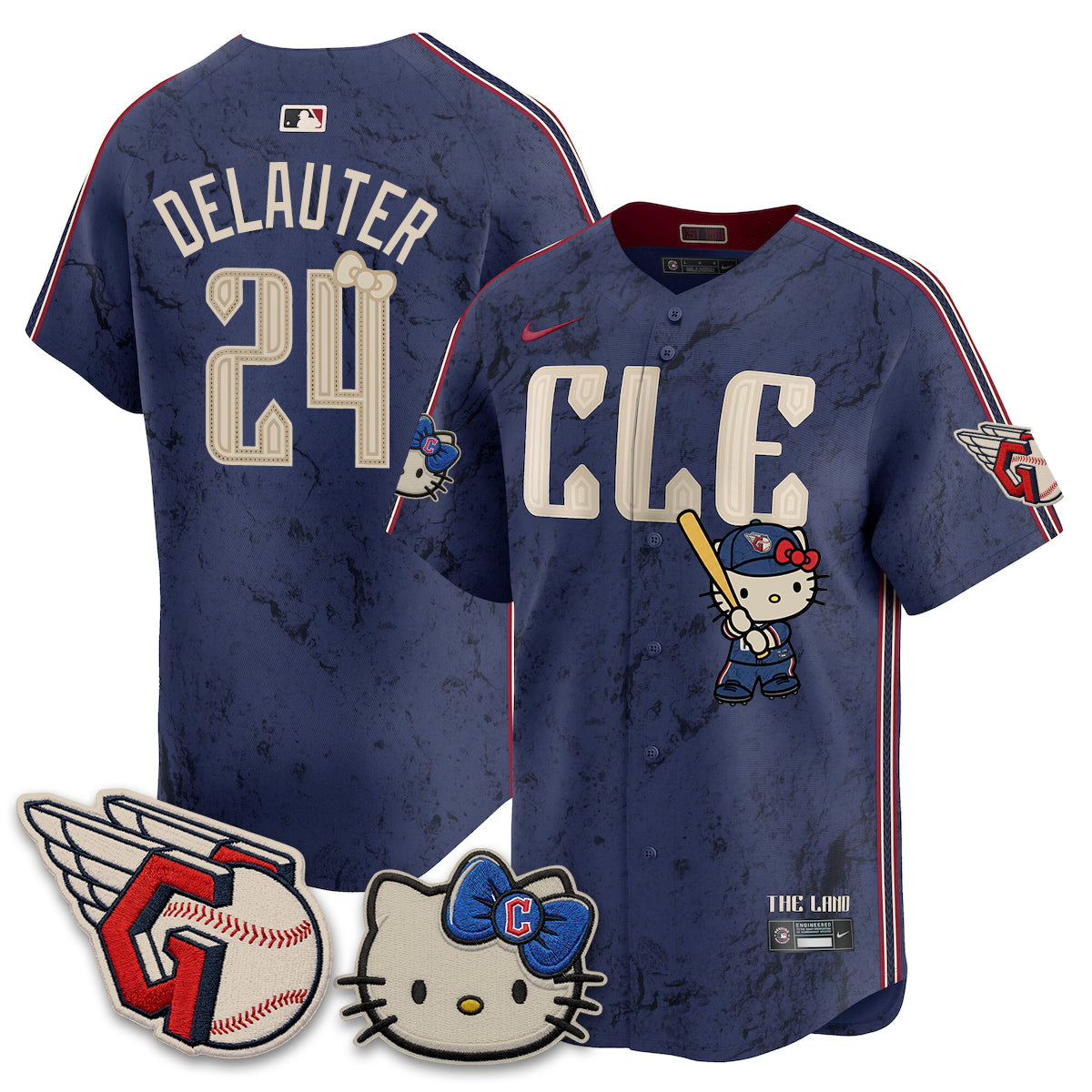 Cleveland Guardians x Meow KT Vapor Jersey - Stitched