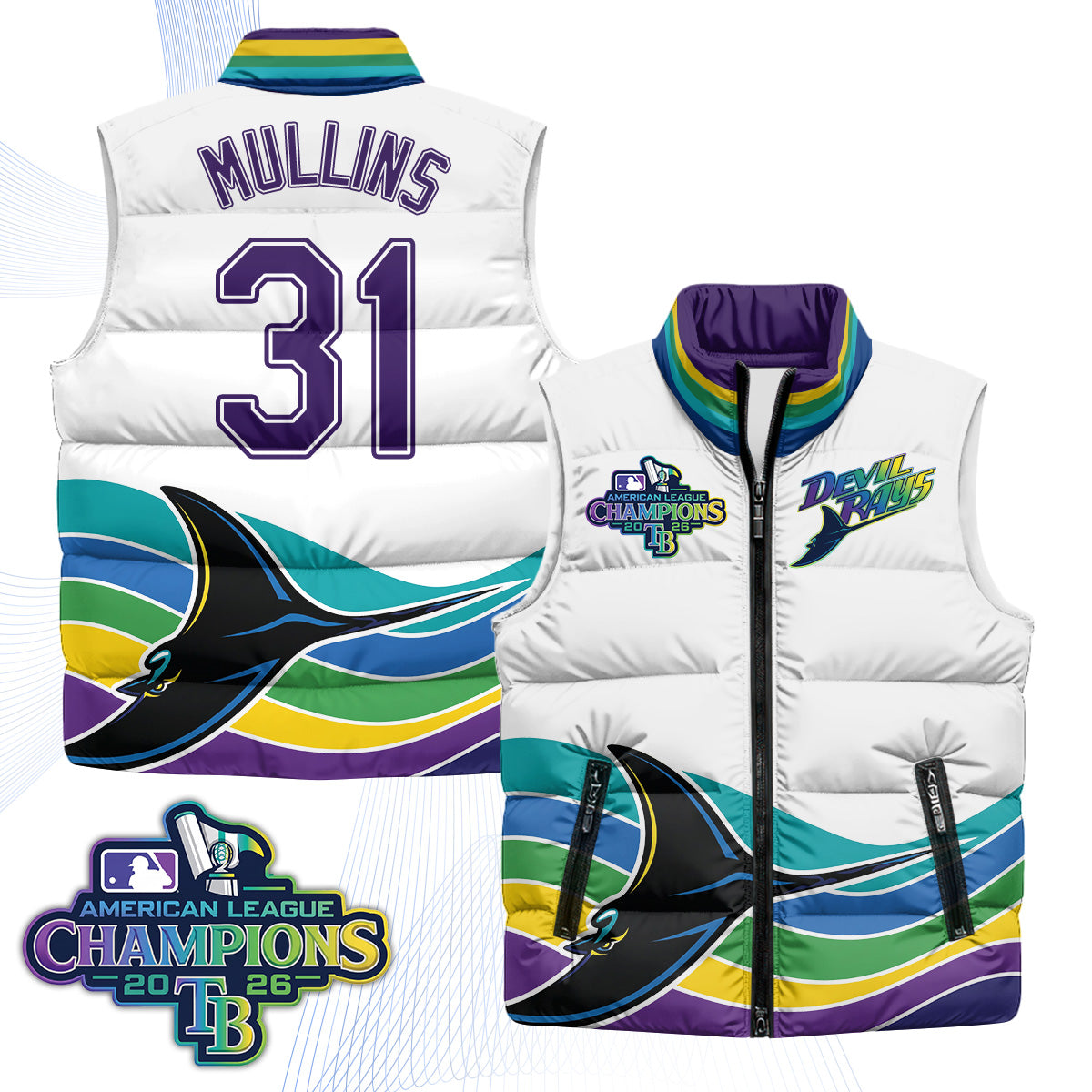 TB 2026 AL Champions Limited Puffer Vest - Printed