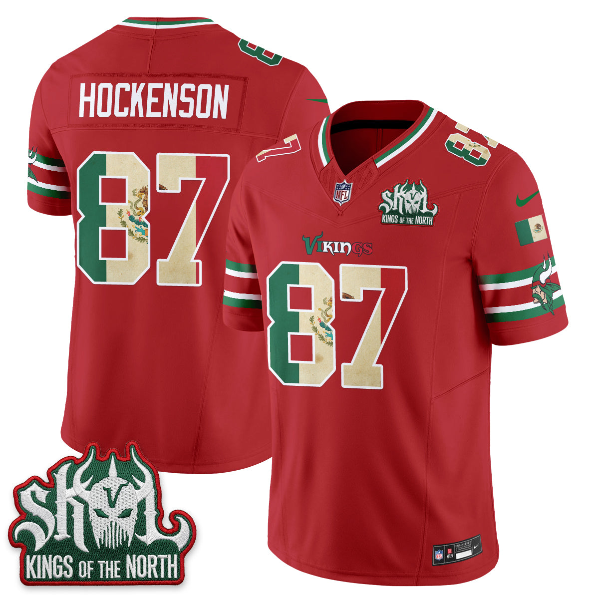 Minnesota Vikings Mexico Edition Vapor Jersey - Stitched
