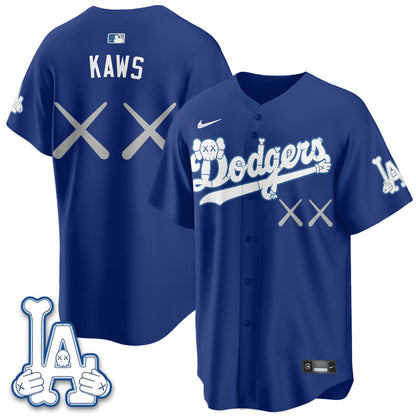 Los Angeles Dodgers x KAWS Edition Vapor Jersey V2- Stitched