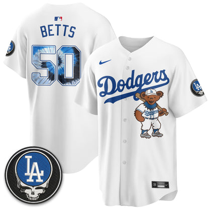 Los Angeles Dodgers x Grateful Dead Edition Vapor Jersey - Stitched