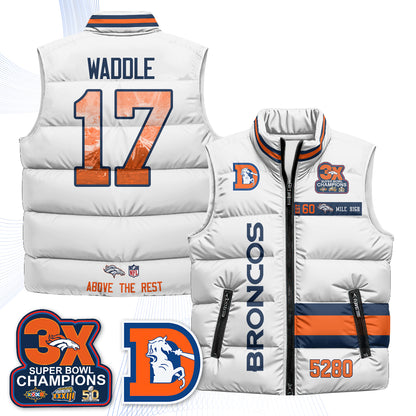 DEN "Mile High" Puffer Vest - Printed